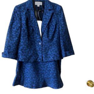 Liz Claiborne 2 piece skirt/jacket set NWT About Town style SIZE 12P Vintage